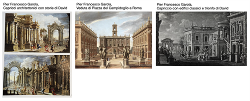 Capriccio architettonico con veduta costiera